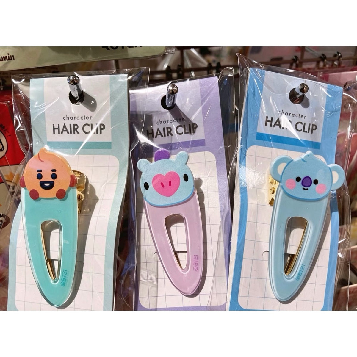 Cute Kpop Character Hair Clips (9 Styles) | Fanmade ARMY Hair Accessories & Barrettes | Aesthetic Kpop Gift