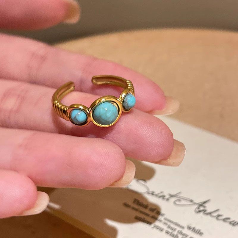 Vintage green stone set