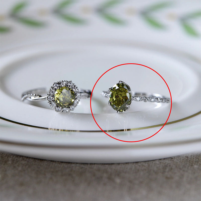 Luxe Fresh Green Ring Set