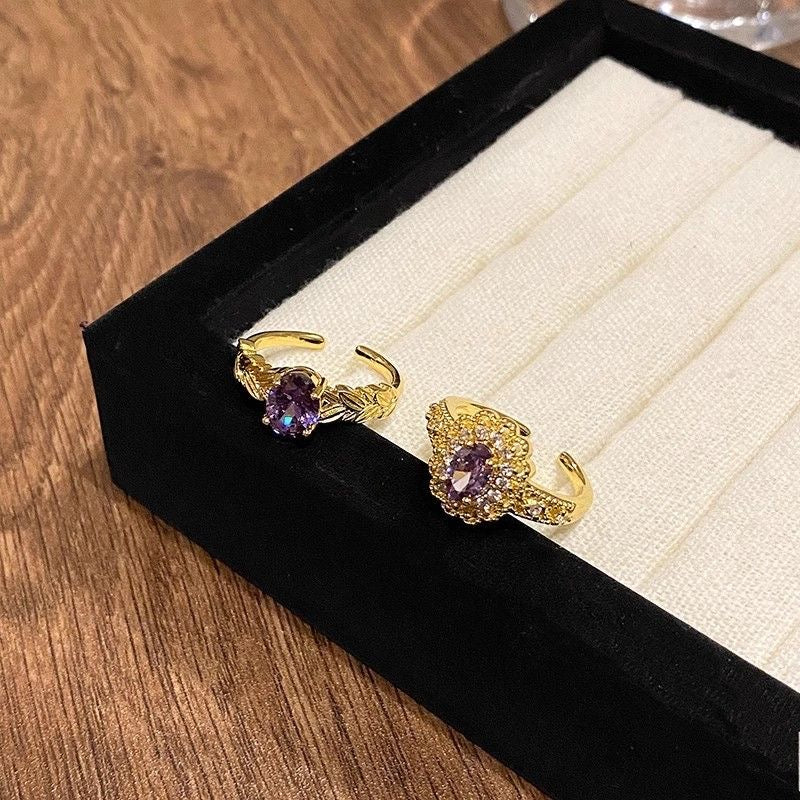 Medieval Purple Ring Set