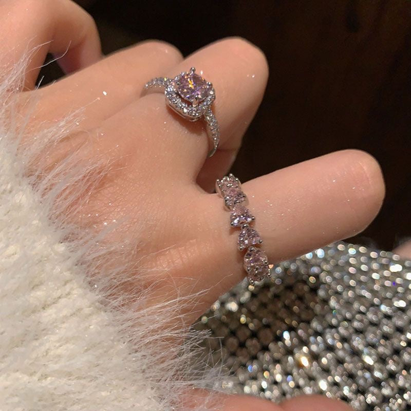 Pink rings 2-piece set