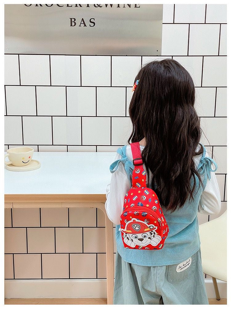 Cute Cartoon Dog Sling Bag for Kids – Lightweight Crossbody Chest Bag for Boys & Girls