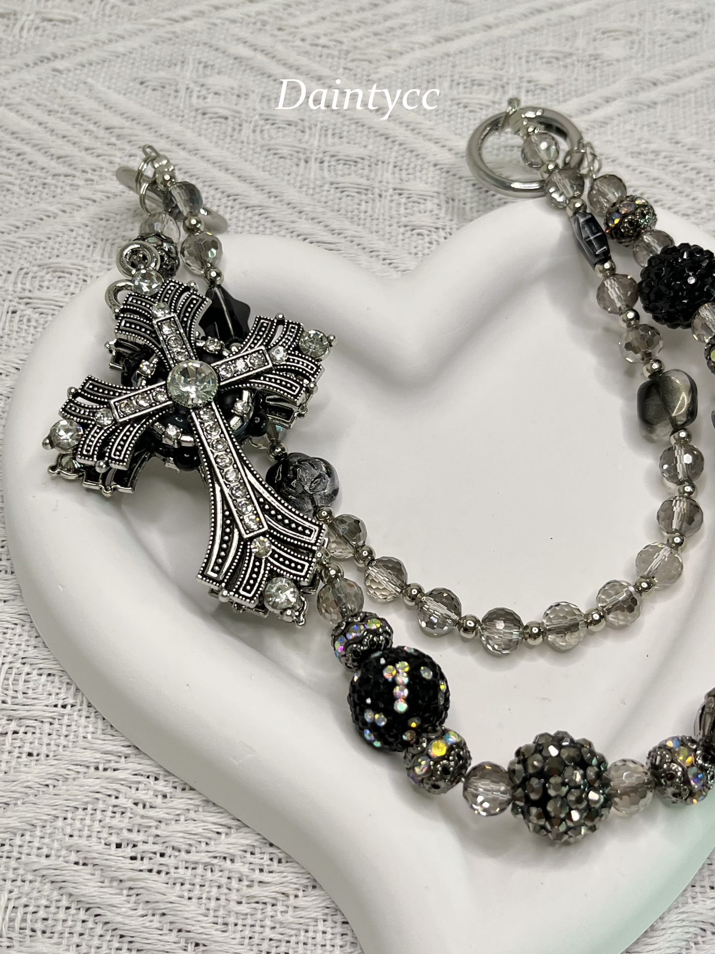 Cross luxurious bag charm phone chain double chain key chain