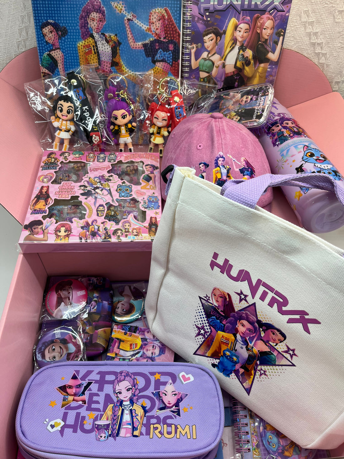 Kpop Demon Hunters collectible surprise gift box with themed items