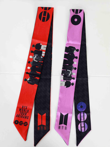 Army Scarf Ribbon | Arirang Tour Merch | Kpop Bag Charm | Lightstick Bow | Concert Hair Tie | Army Fandom Gift