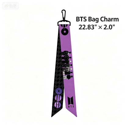 Army Scarf Ribbon | Arirang Tour Merch | Kpop Bag Charm | Lightstick Bow | Concert Hair Tie | Army Fandom Gift