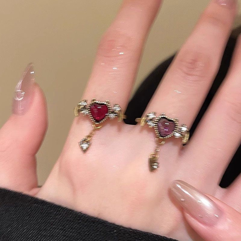 Dark Butterfly Ring Set