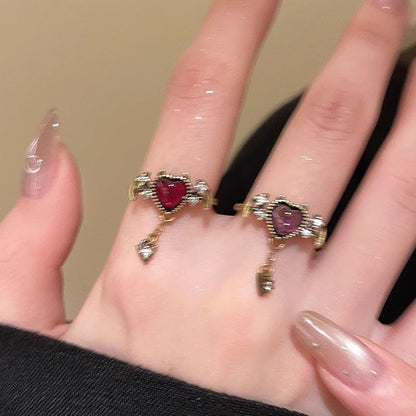 Dark Butterfly Ring Set