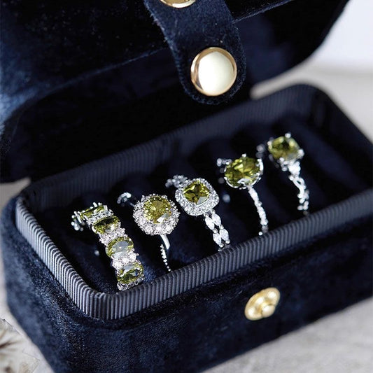 Luxe Fresh Green Ring Set