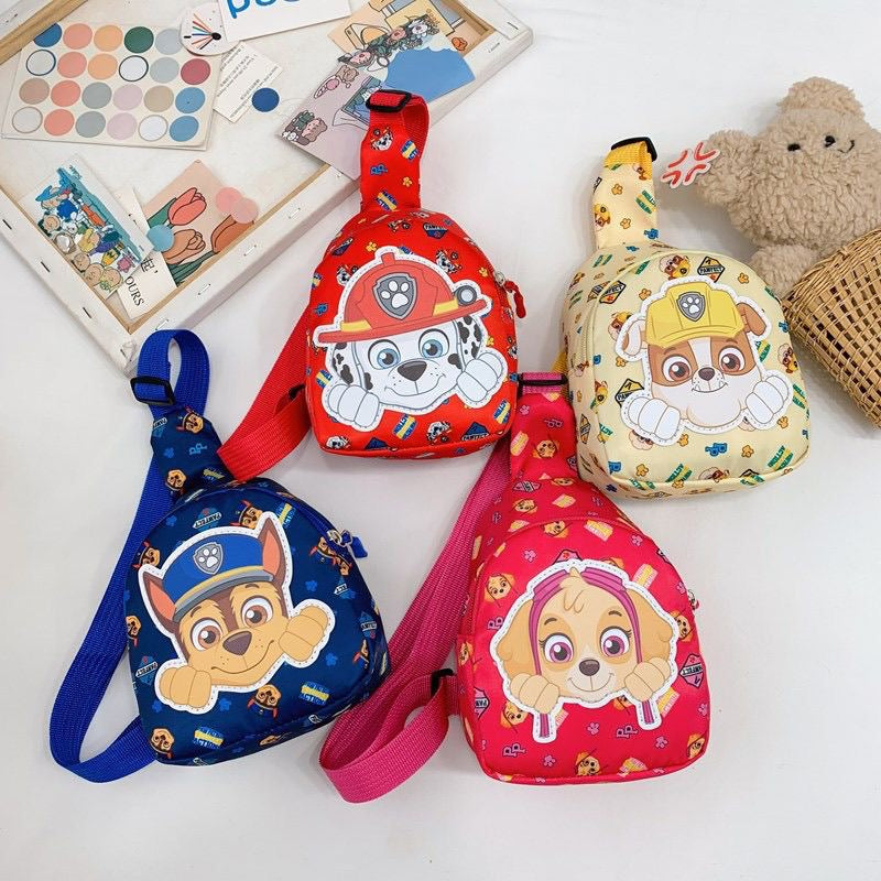 Cute Cartoon Dog Sling Bag for Kids – Lightweight Crossbody Chest Bag for Boys & Girls