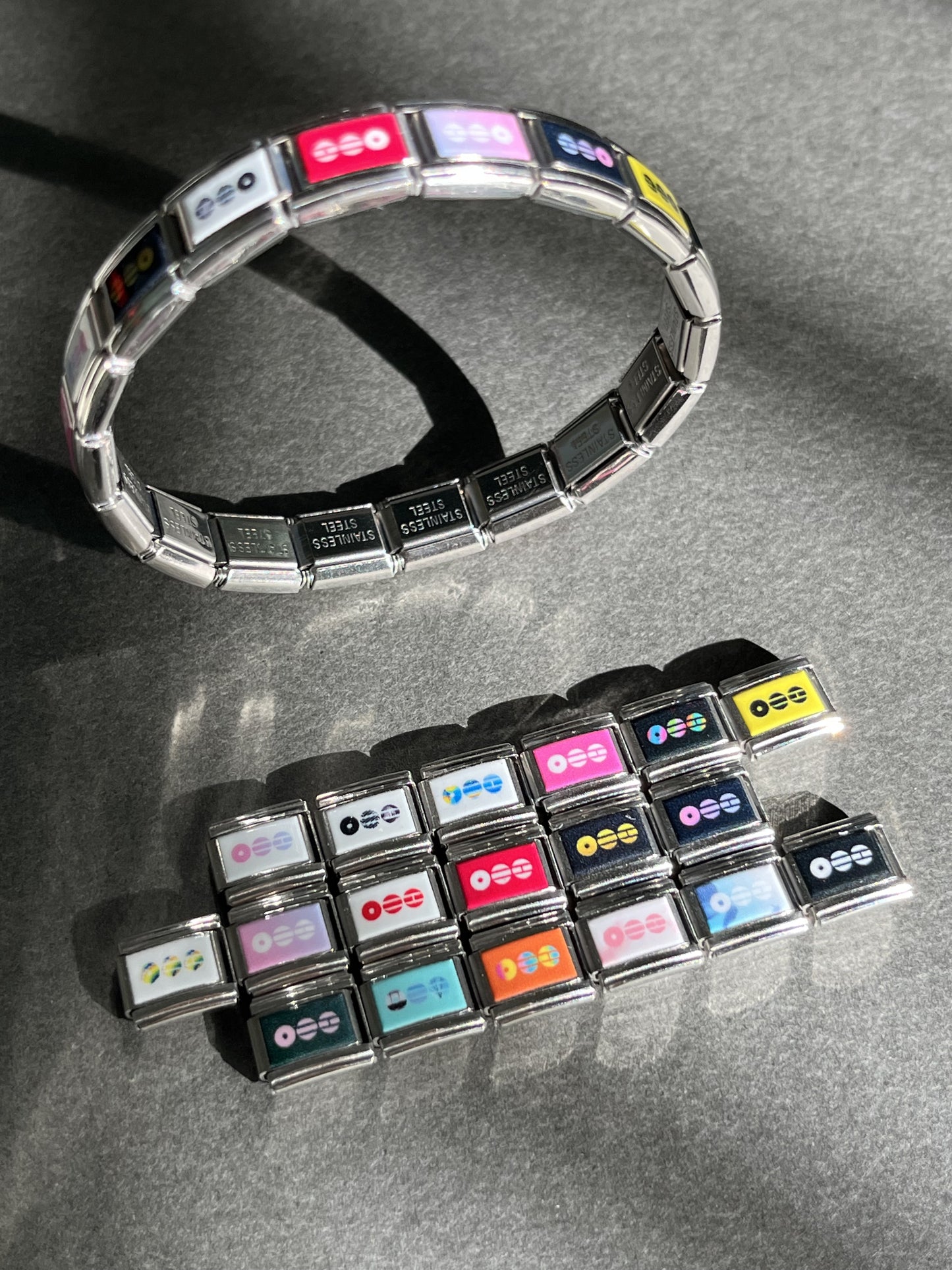 Arirang 2026 comeback custom album cover Italian charm bracelet stainless steel