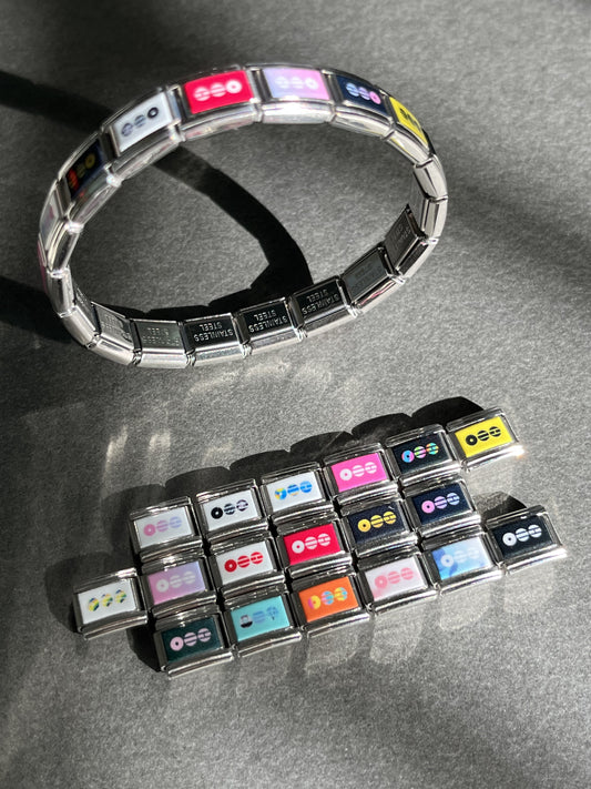 Arirang 2026 comeback custom album cover Italian charm bracelet stainless steel
