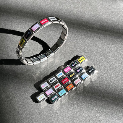ARIRANG 2026 Comeback Inspired Italian Charm Bracelet - Custom K-Pop Album Cover Stainless Steel Modular Jewelry for Fans
