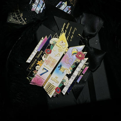 BTS 10th Anniversary Fanmade Jumbo Pin on Premium Black Background