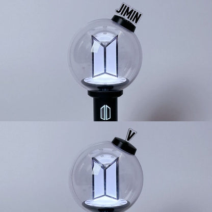 DIY Custom BTS Lightstick Accessories - Detachable Member Name Plate Cap Parts for Army Bomb Ver 4 / SE, Kpop Fan-Made Gift