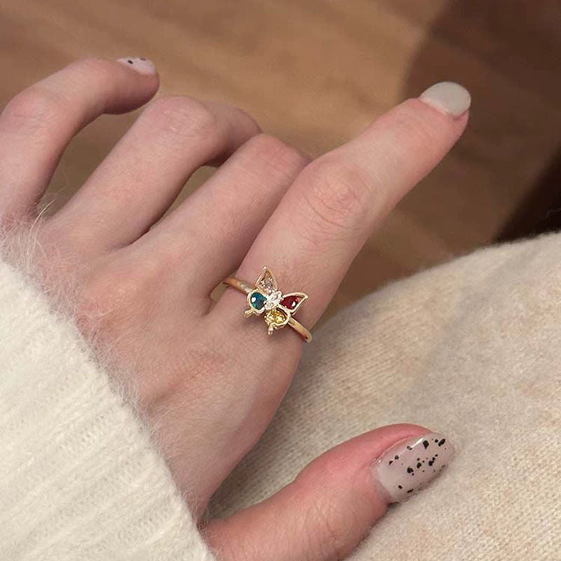 Butterfly ring set