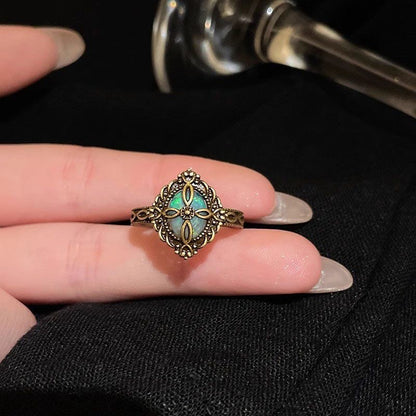 Dark Butterfly Ring Set