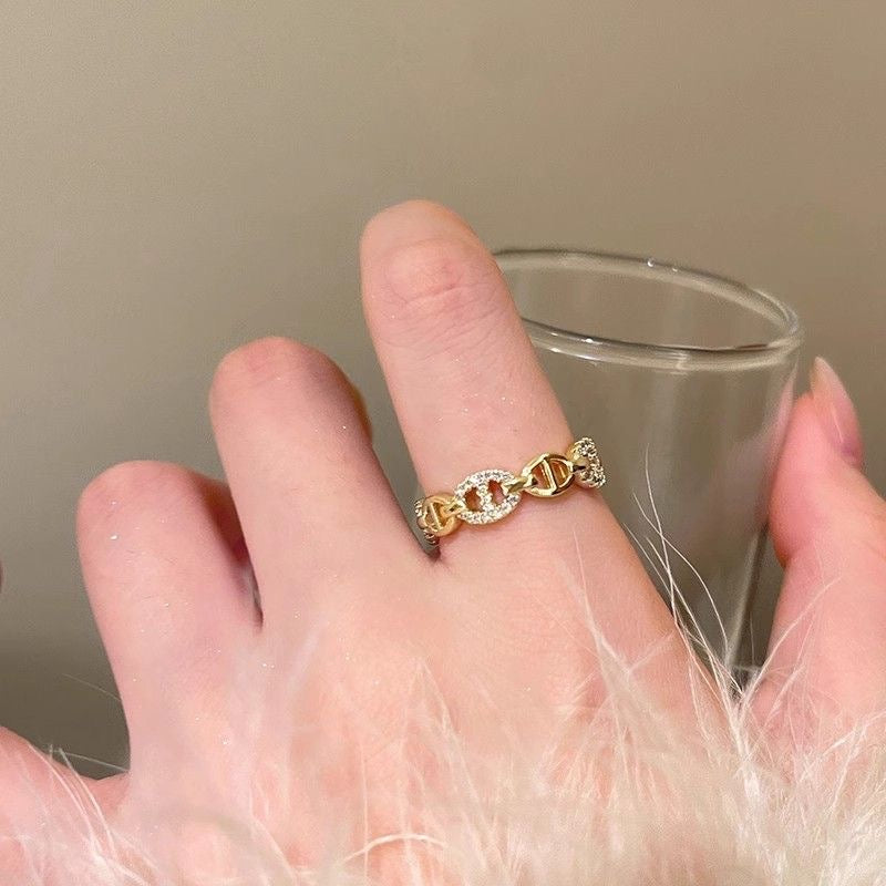 Luxury Zircon 6-piece ring set