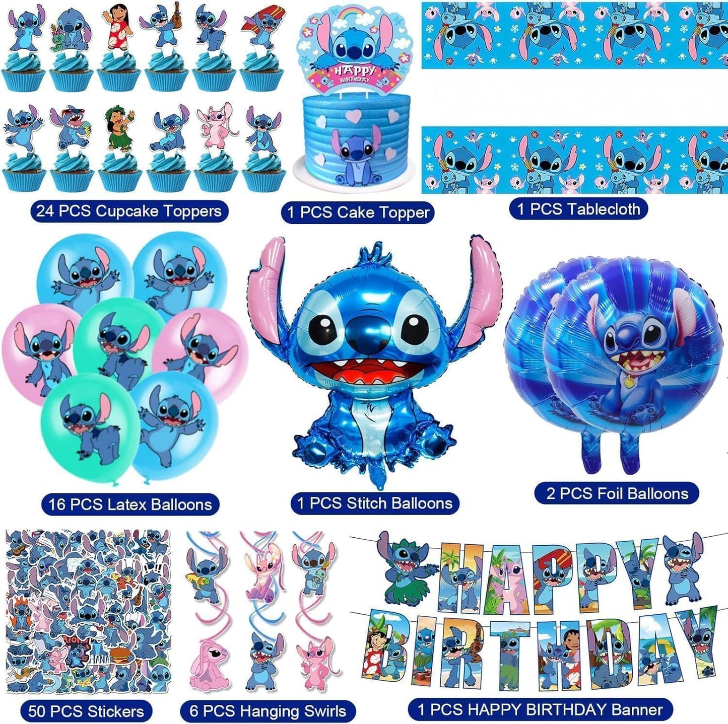 Stitch Party Suppliesr Boys Girls Stitch Theme Party