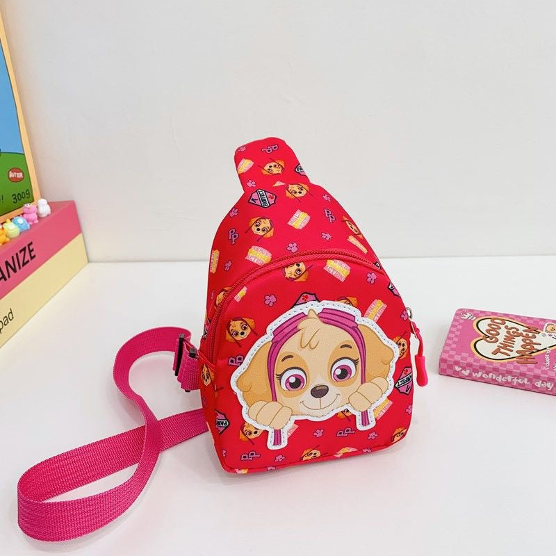 Cute Cartoon Dog Sling Bag for Kids – Lightweight Crossbody Chest Bag for Boys & Girls