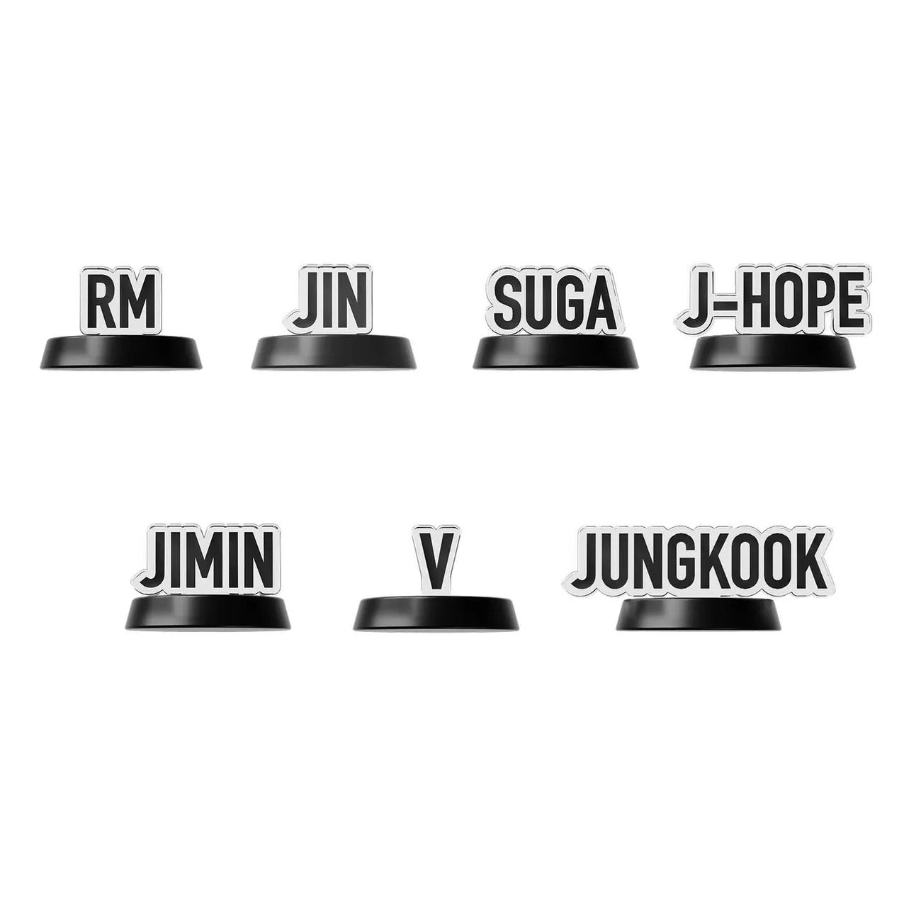 DIY Custom BTS Lightstick Accessories - Detachable Member Name Plate Cap Parts for Army Bomb Ver 4 / SE, Kpop Fan-Made Gift