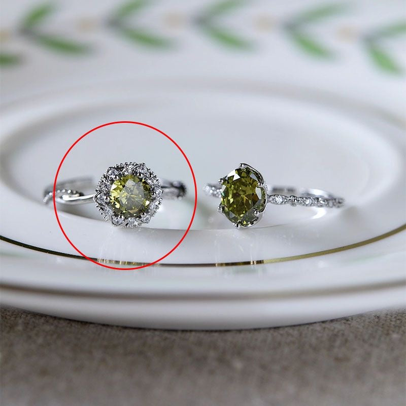 Luxe Fresh Green Ring Set