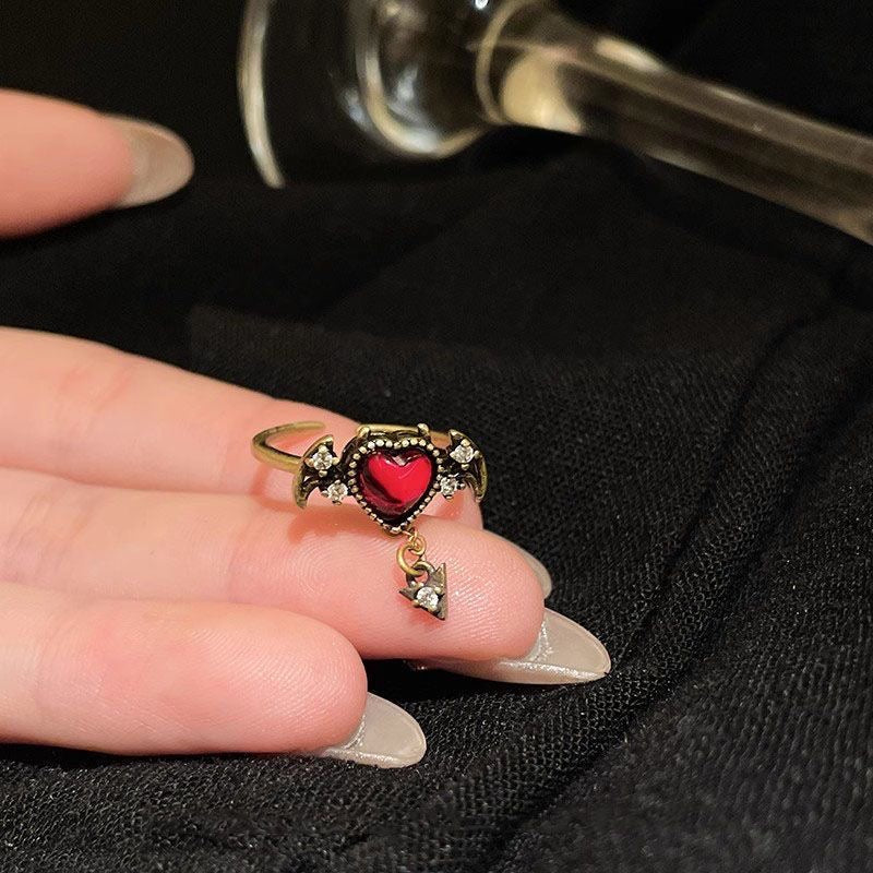Dark Butterfly Ring Set