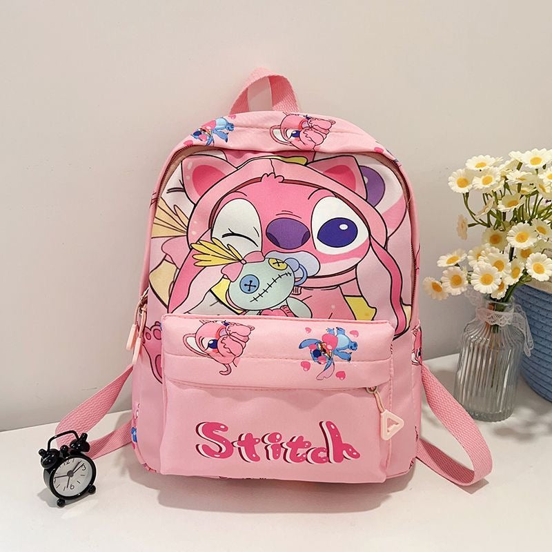 Cute Cartoon Character Print Backpack | Lightweight Casual Daypack for Kids & Fans