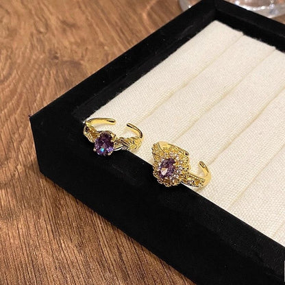 Medieval Purple Ring Set