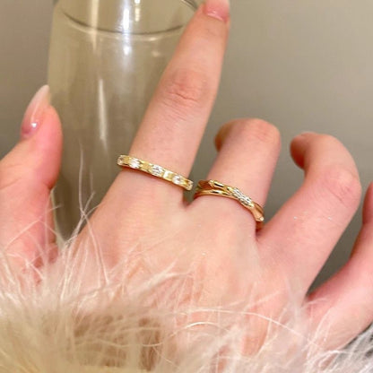 Luxury Zircon 6-piece ring set