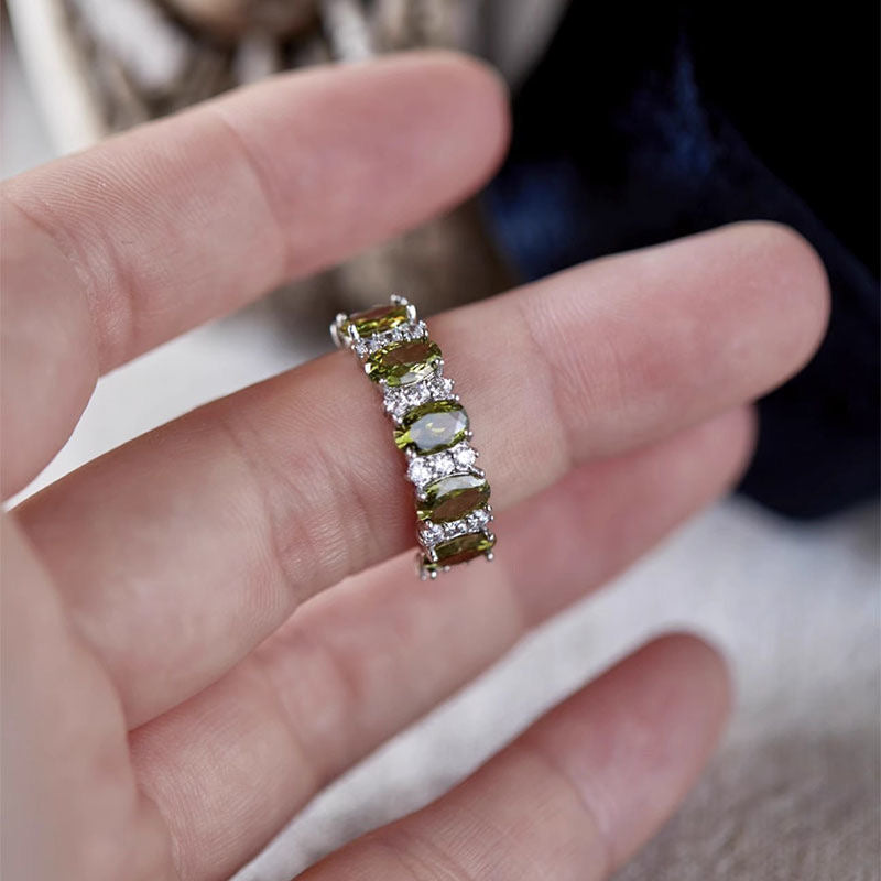 Luxe Fresh Green Ring Set
