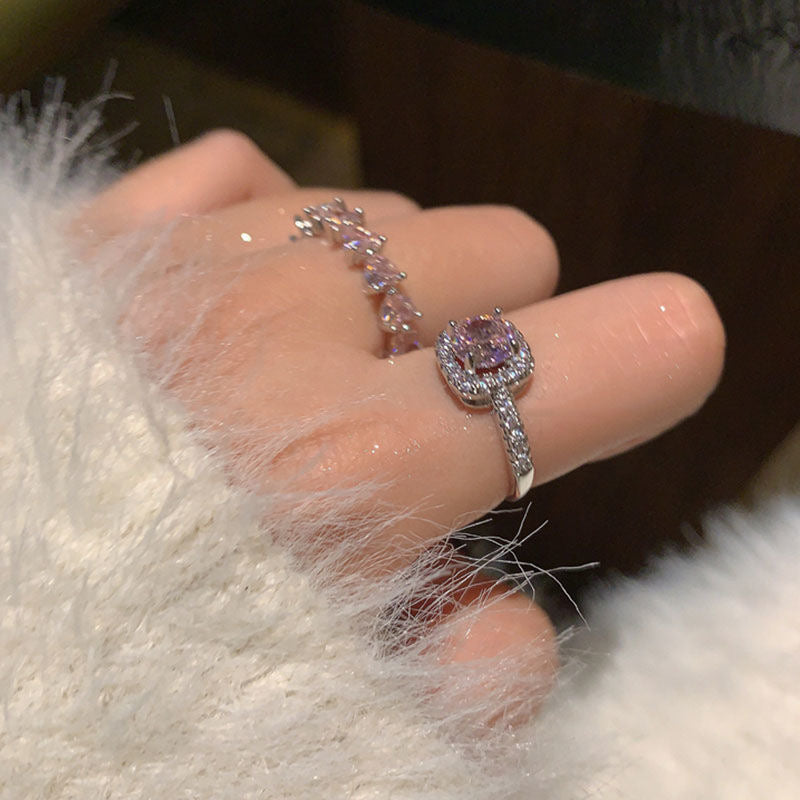 Pink rings 2-piece set