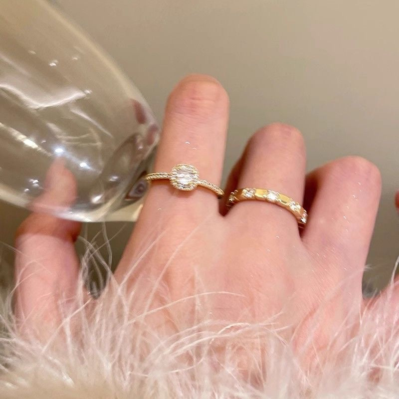 Luxury Zircon 6-piece ring set