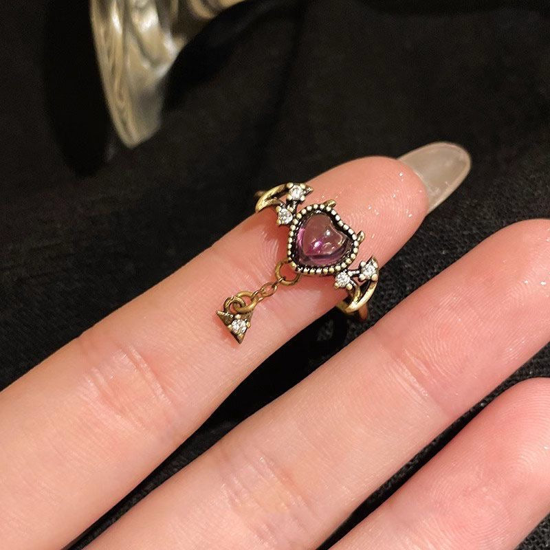 Dark Butterfly Ring Set