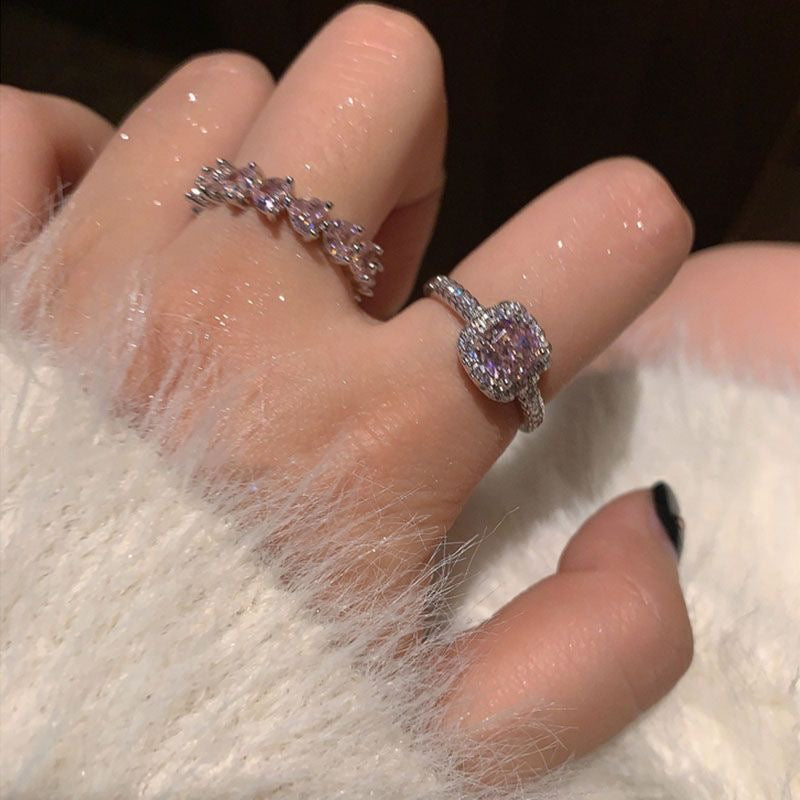 Pink rings 2-piece set