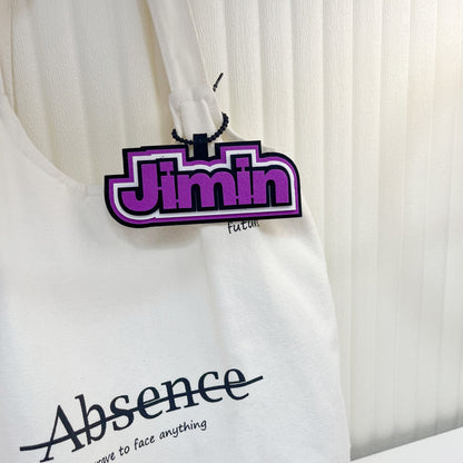 Handmade Felt Name Bag Charm for BTS ARMY - Custom Member Alphabet Pendant for Backpacks & Luggage