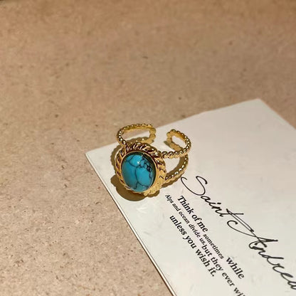 Vintage green stone set