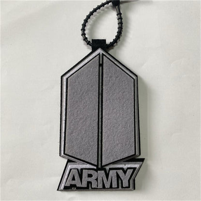 Handmade Felt Name Bag Charm for BTS ARMY - Custom Member Alphabet Pendant for Backpacks & Luggage