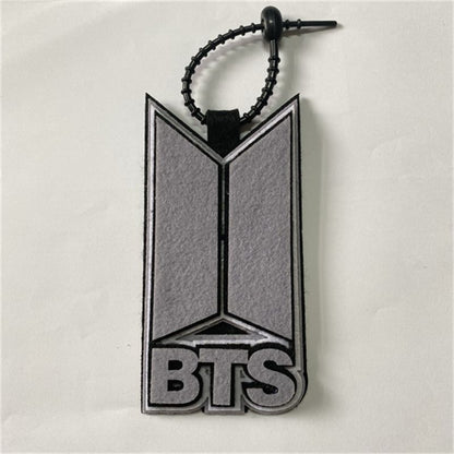 Handmade Felt Name Bag Charm for BTS ARMY - Custom Member Alphabet Pendant for Backpacks & Luggage