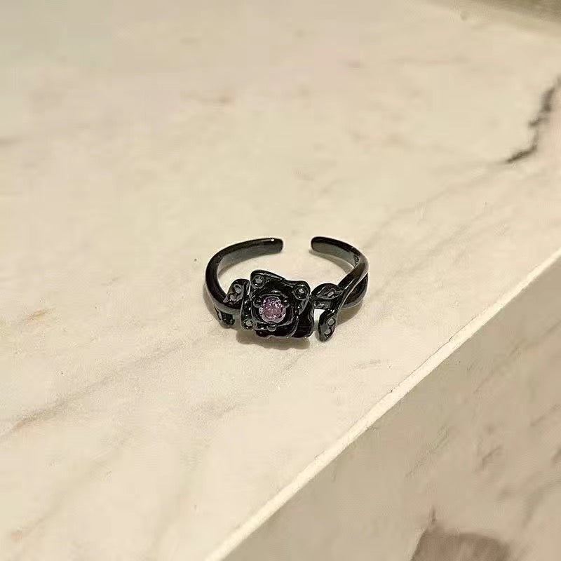 Vintage purple rose set