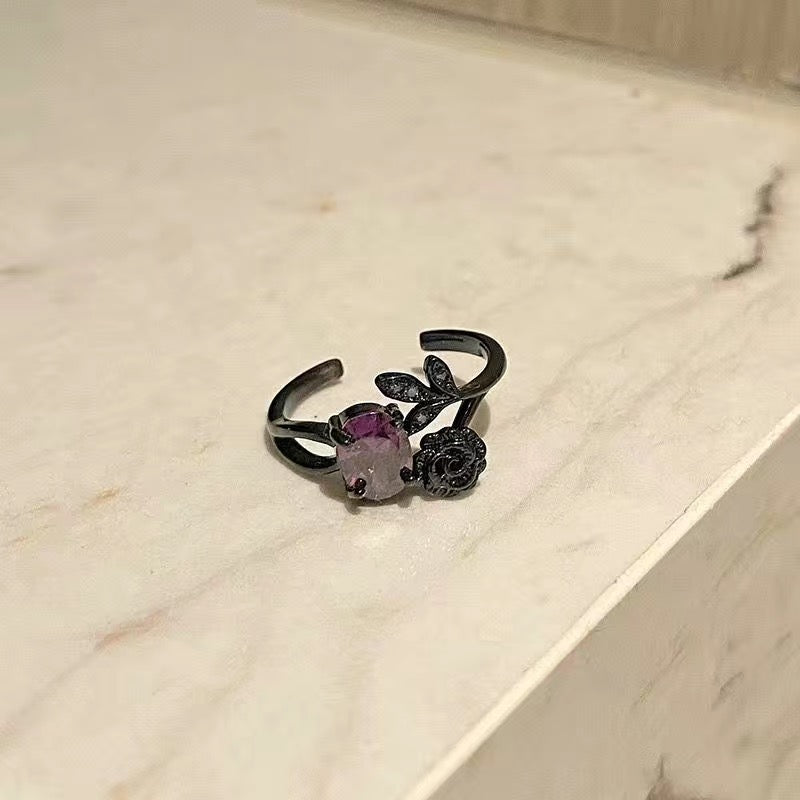 Vintage purple rose set