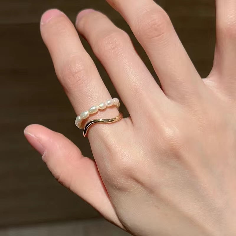 Holiday style exquisite ring set