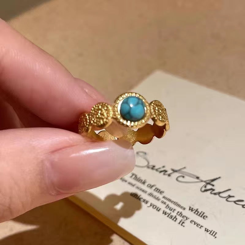 Vintage green stone set