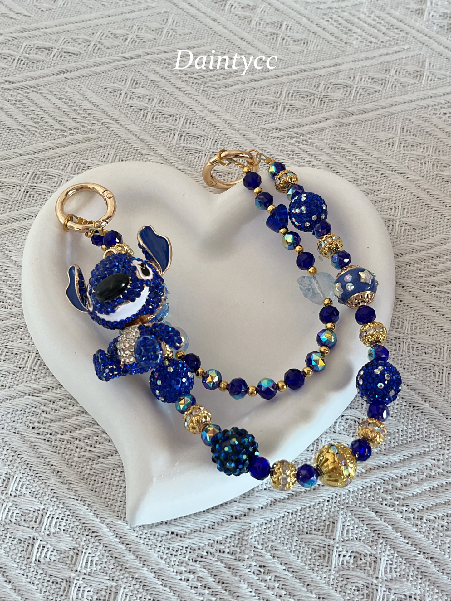 Stitch Luxurious bag charm phone chain double chain