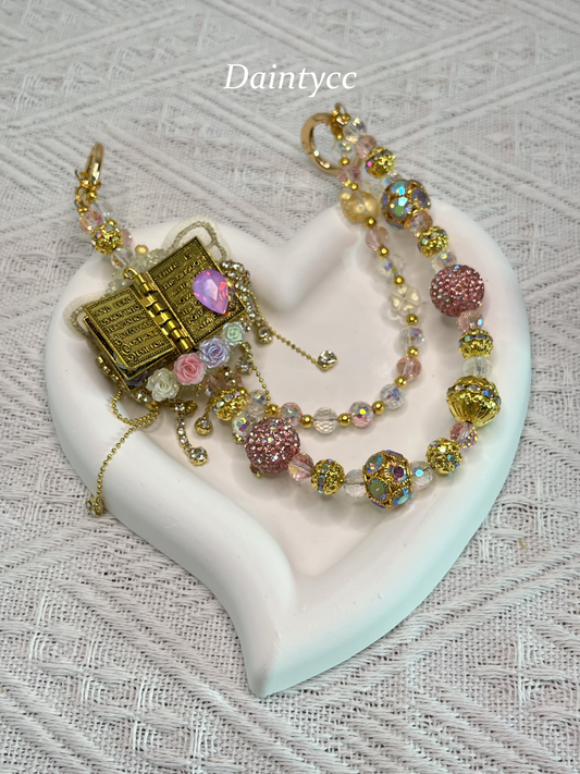 The Bible Luxurious bag charm phone chain double chain key chain