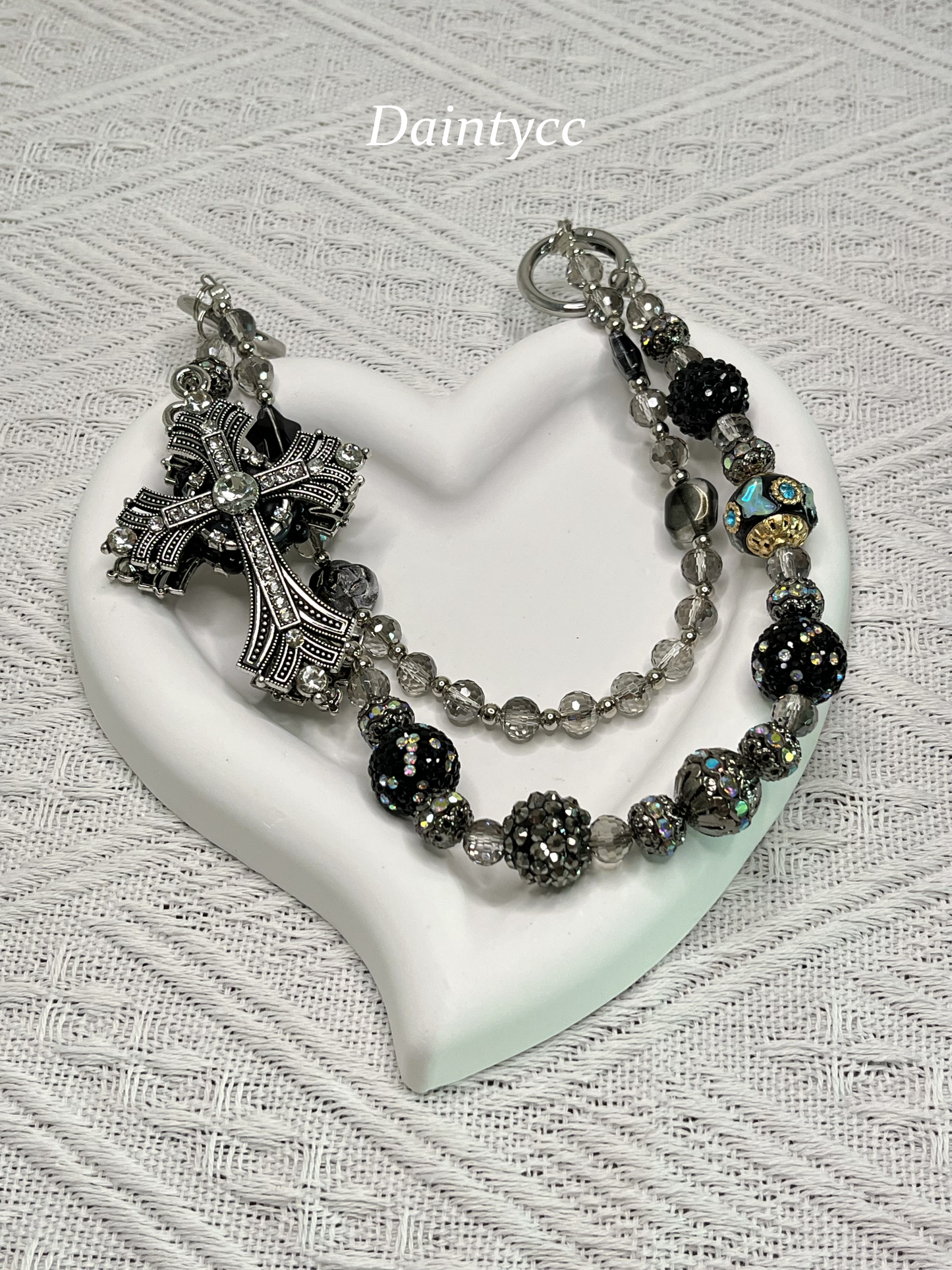 Cross luxurious bag charm phone chain double chain key chain