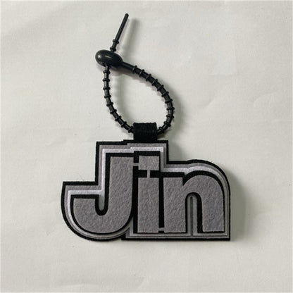 Handmade Felt Name Bag Charm for BTS ARMY - Custom Member Alphabet Pendant for Backpacks & Luggage