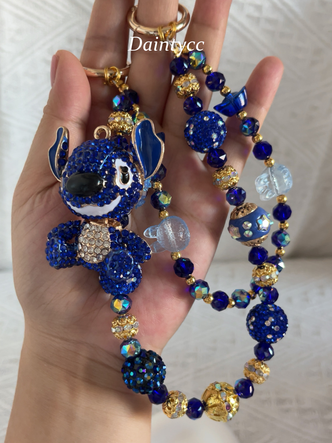 Stitch Luxurious bag charm phone chain double chain