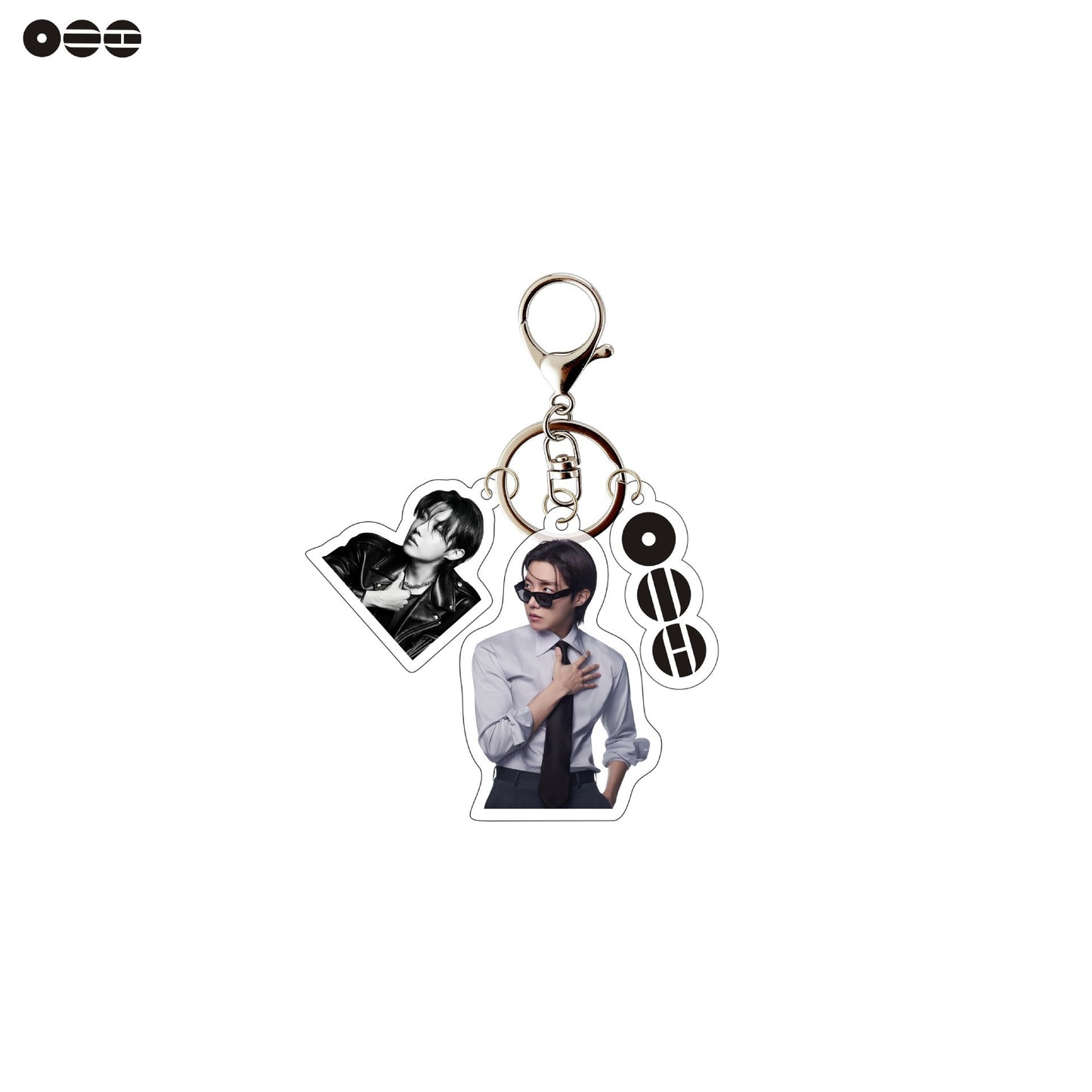 Kpop Stars Acrylic Keychain with Photo Charm | Cute Suit Concept Mini Photo Pendant Bag Charm for Fans