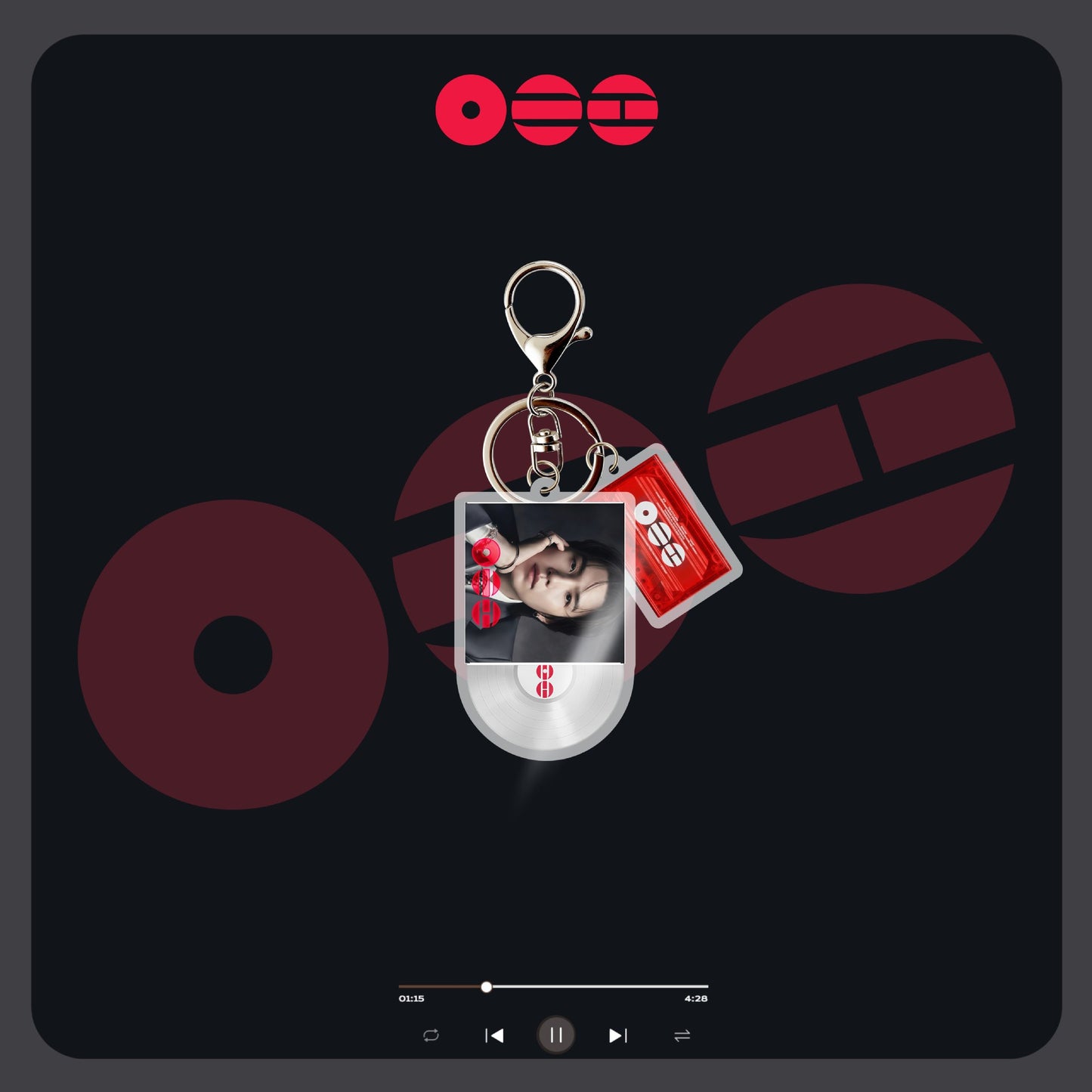 ARIRANG Album Inspired Acrylic Keychain, Retro CD Vinyl & Cassette Tape Charms, Kpop RM Jin Suga J-Hope Jimin V Jungkook Photo Keyring, Aesthetic Kpop Merch Gift for ARMY